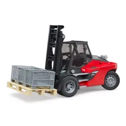 Žaislinis BRUDER krautuvas Linde HT160S su padėklu 02513