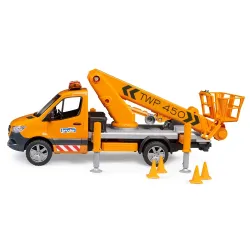 Žaislinis BRUDER MB Sprinter keltuvas su šviesos ir garso signalais 02679