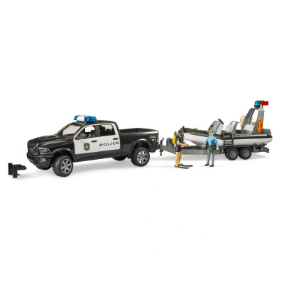 Žaislinis BRUDER policijos pikapas Dodge RAM 2500 su priedais 02507