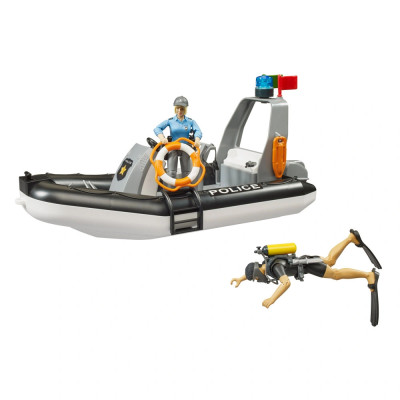 Žaislinis BRUDER policijos pikapas Dodge RAM 2500 su priedais 02507