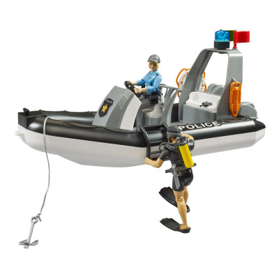 Žaislinis BRUDER policijos pikapas Dodge RAM 2500 su priedais 02507