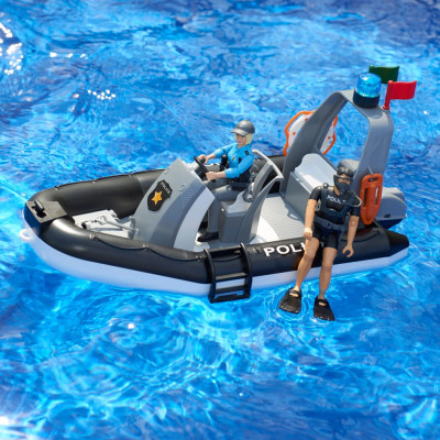 Žaislinis BRUDER policijos pikapas Dodge RAM 2500 su priedais 02507