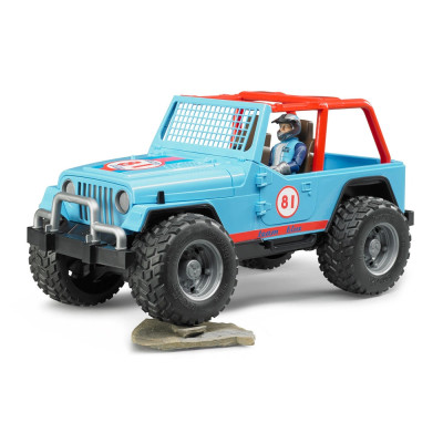 Žaislinis BRUDER džipas Jeep Cross Country su vairuotoju 02541