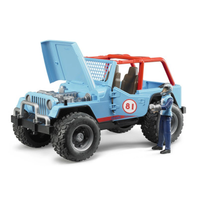 Žaislinis BRUDER džipas Jeep Cross Country su vairuotoju 02541