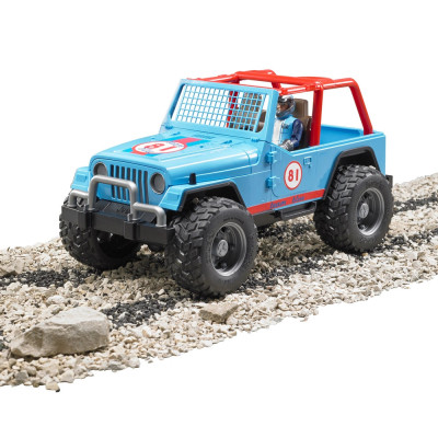 Žaislinis BRUDER džipas Jeep Cross Country su vairuotoju 02541