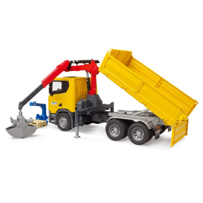 Žaislinis BRUDER sunkvežimis Scania Super 560R su priedais 03551