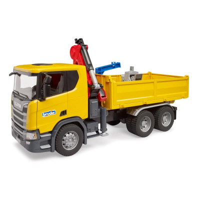 Žaislinis BRUDER sunkvežimis Scania Super 560R su priedais 03551