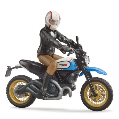 Žaislinis BRUDER Ducati Desert Sled motociklas su figūrėle 63051