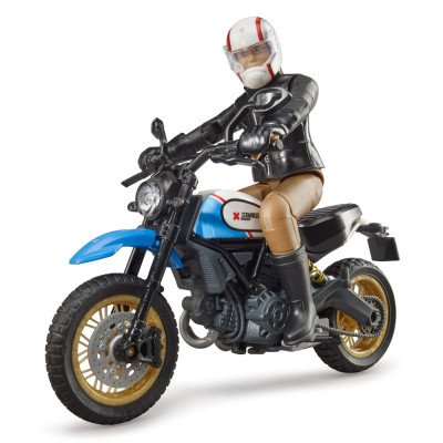 Žaislinis BRUDER Ducati Desert Sled motociklas su figūrėle 63051